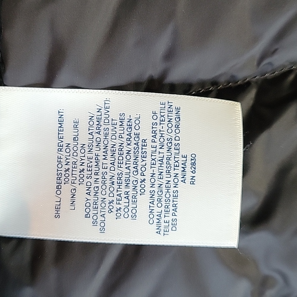 Land's End Down Button Short Sleeve Puffer Coat XS Excellent Condition Pockets - Picture 3 of 12